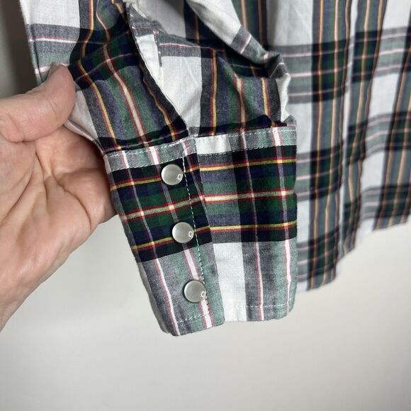 Rustler Mens Pearl Snap Western Shirt Size Medium Multi Color Rodeo Cowboy - Picture 4 of 7